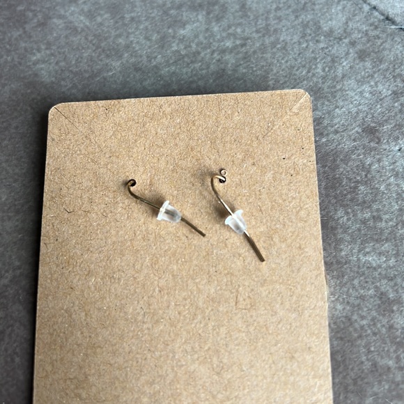 Hoop earrings with inner beads - Picture 2 of 2